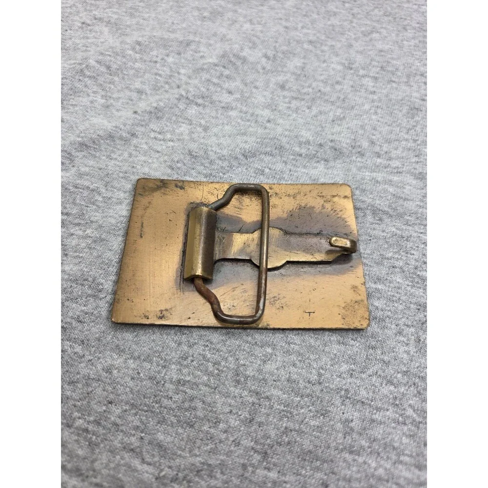Vintage GRW Wyoming Labor Agriculture Bronze Belt Buckle